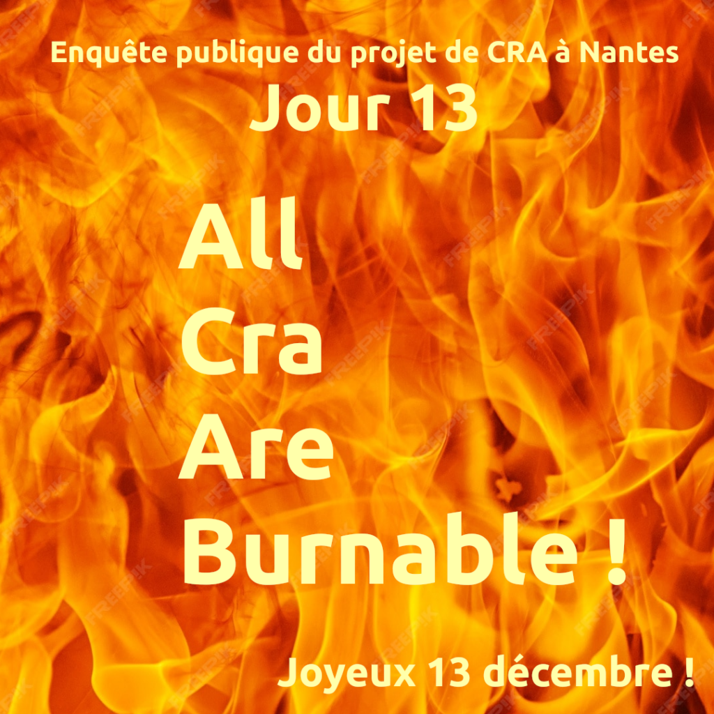 Jour 13
All
Cra
Are
Burnable !
Joyeux 13 décembre !